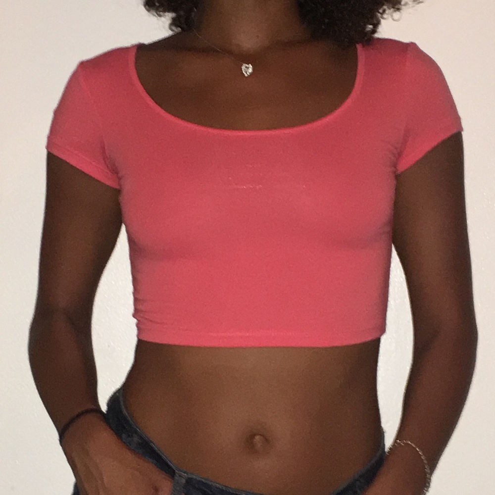 Pink crop top